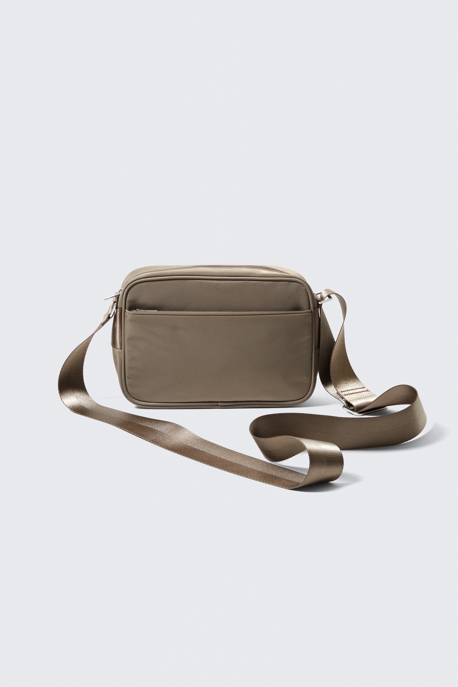 Bolso cruzado unisex compacto - Topo oscuro/Negro