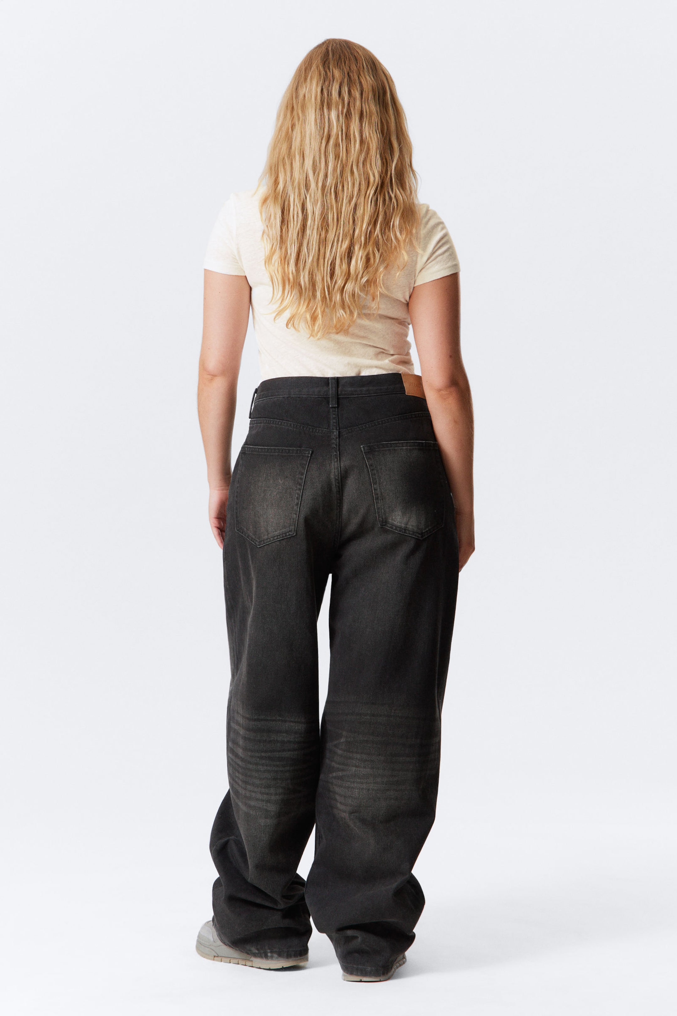 Deep Night - Black - Astro Loose Baggy Leg Jeans - 9