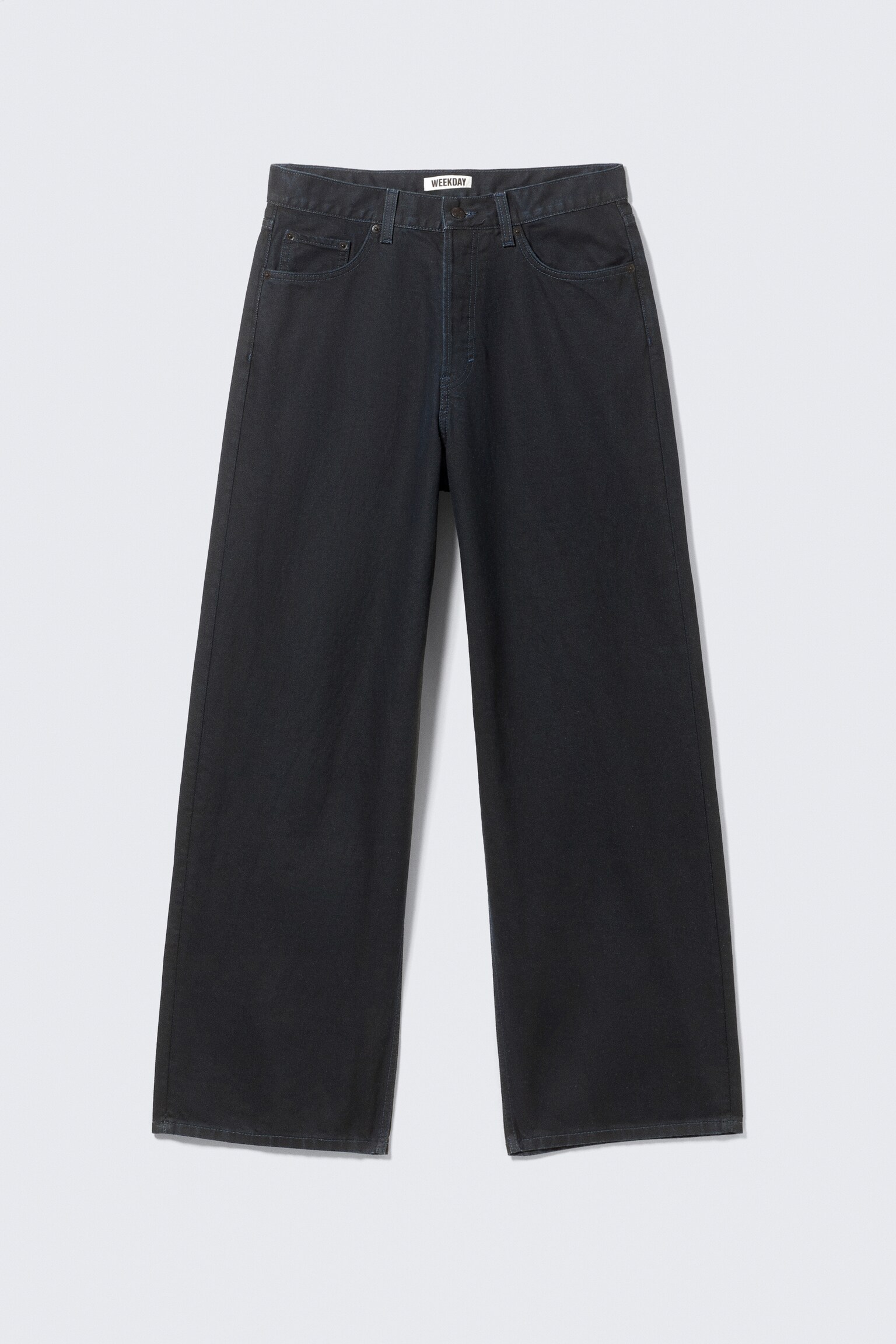 Jeans Astro Mid Rise Loose Baggy Leg Coated - Revestimento Indigo - 2