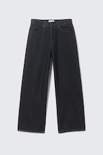 Indigo-Beschichtung - Astro Mid Rise Loose Baggy Leg Coated Jeans - 6