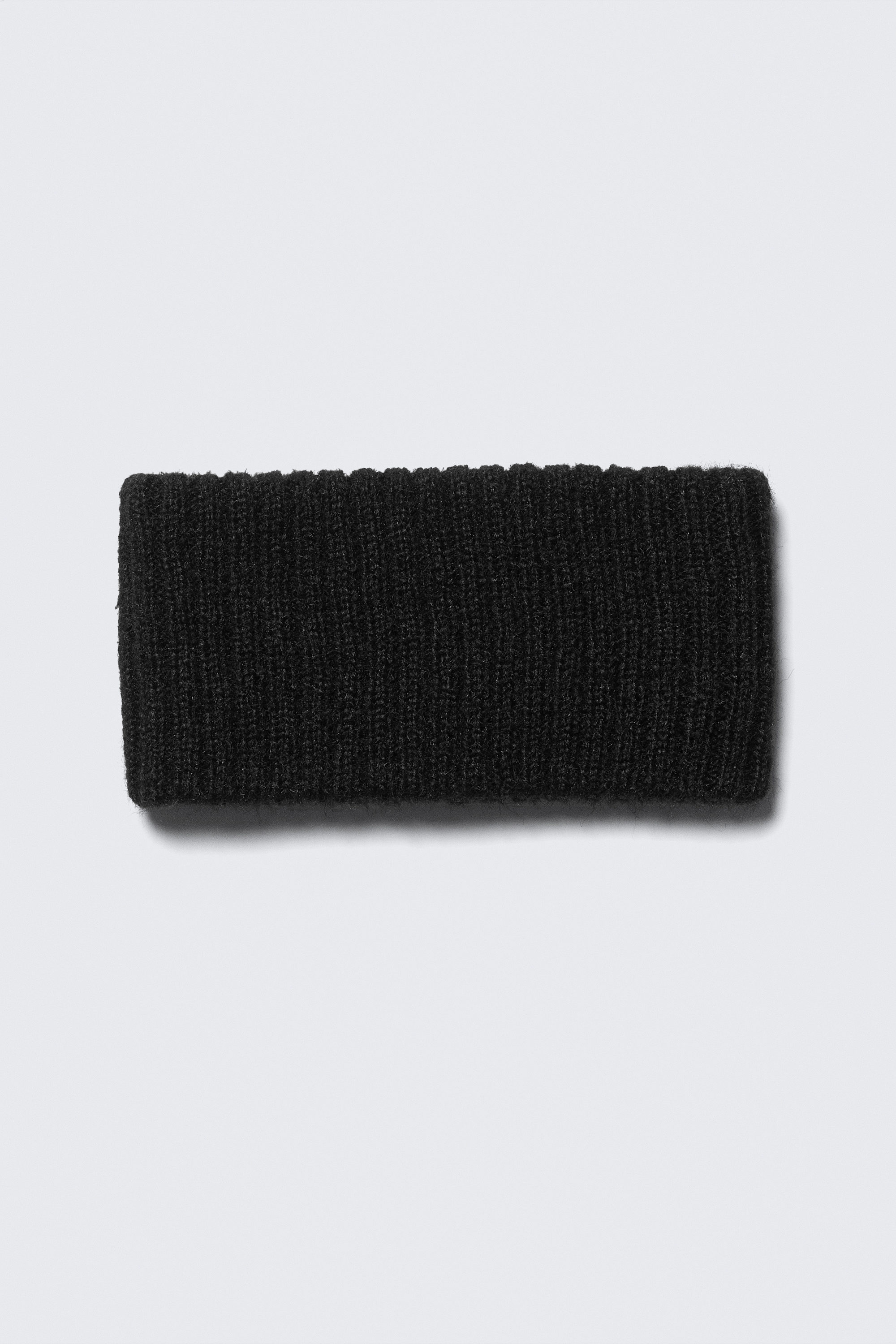 Black - Wide Ribbed Knit Headband