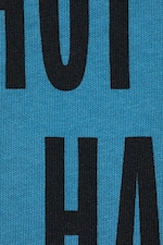 Blue - Boxy T-Shirt mit Print und kurzen Ärmeln - 6