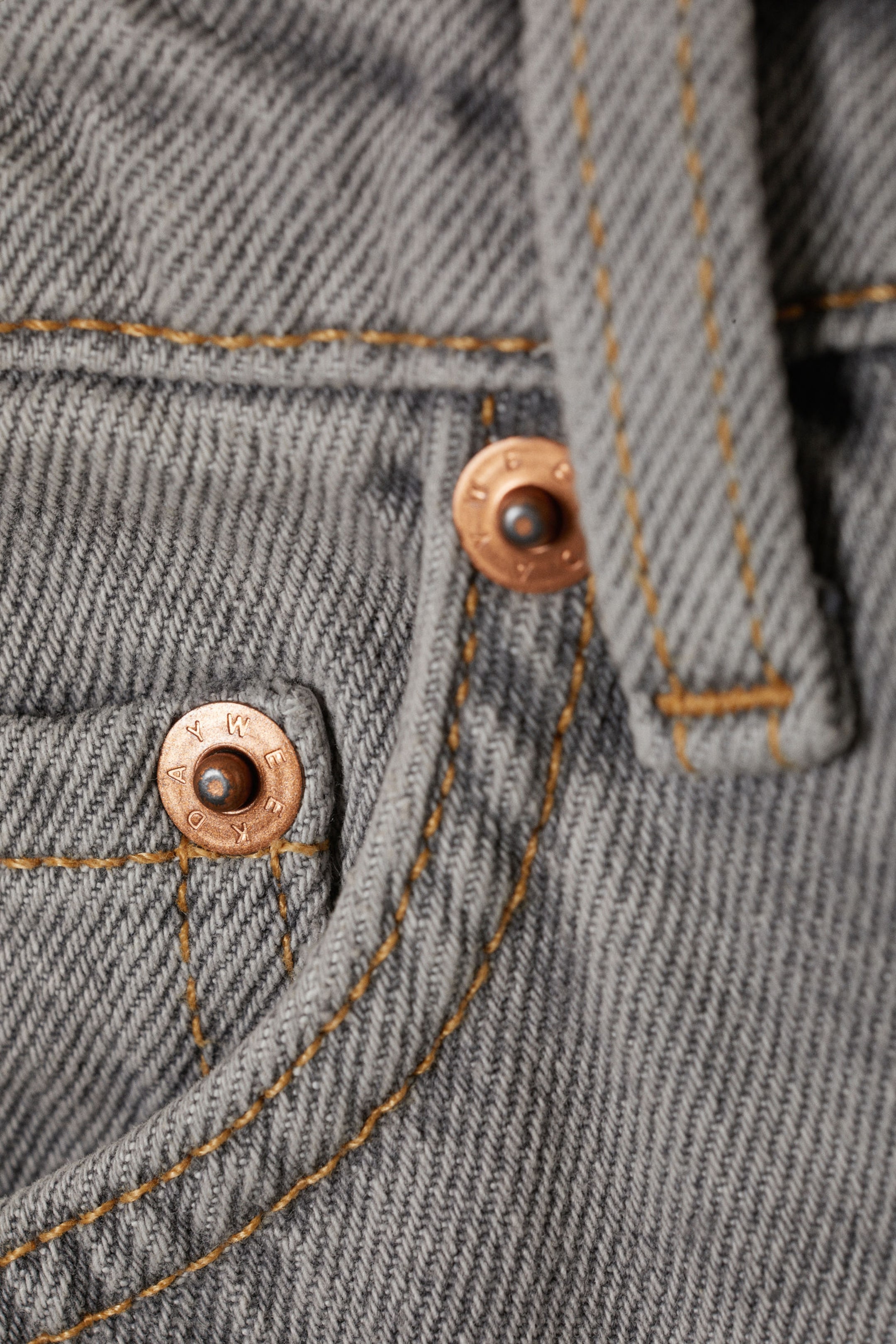 Misty Grey - Light Grey - Arrow Low Waist Regular Straight Leg Jeans - 1