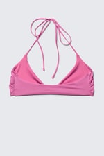 Pink - Turn Halter Bikini Top - 4