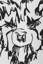 Hvit - Tiger Wolf - Flott boxy, grafisk t-skjorte med trykk - 1