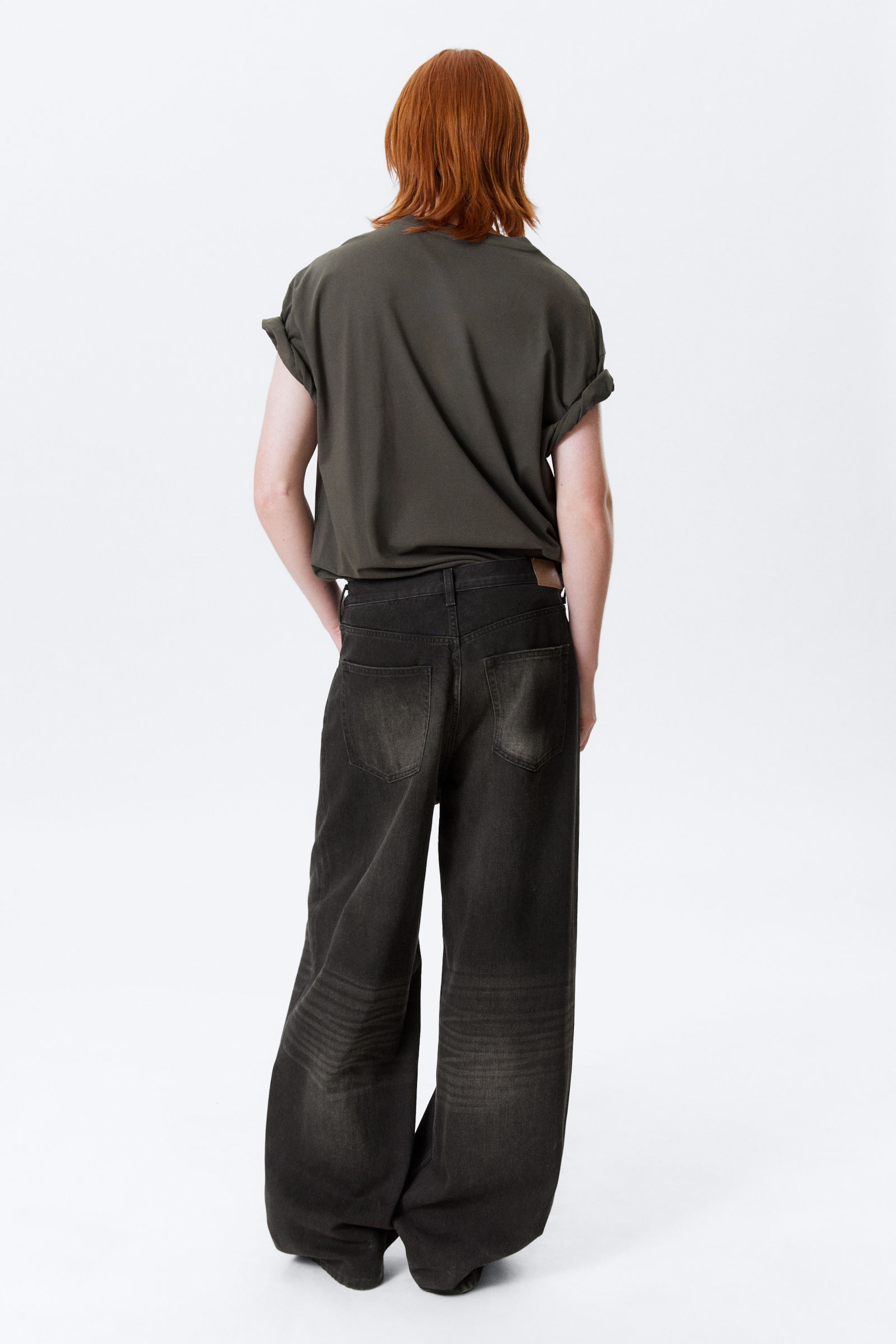 Deep Night - Black - Astro Loose Baggy Leg Jeans - 6
