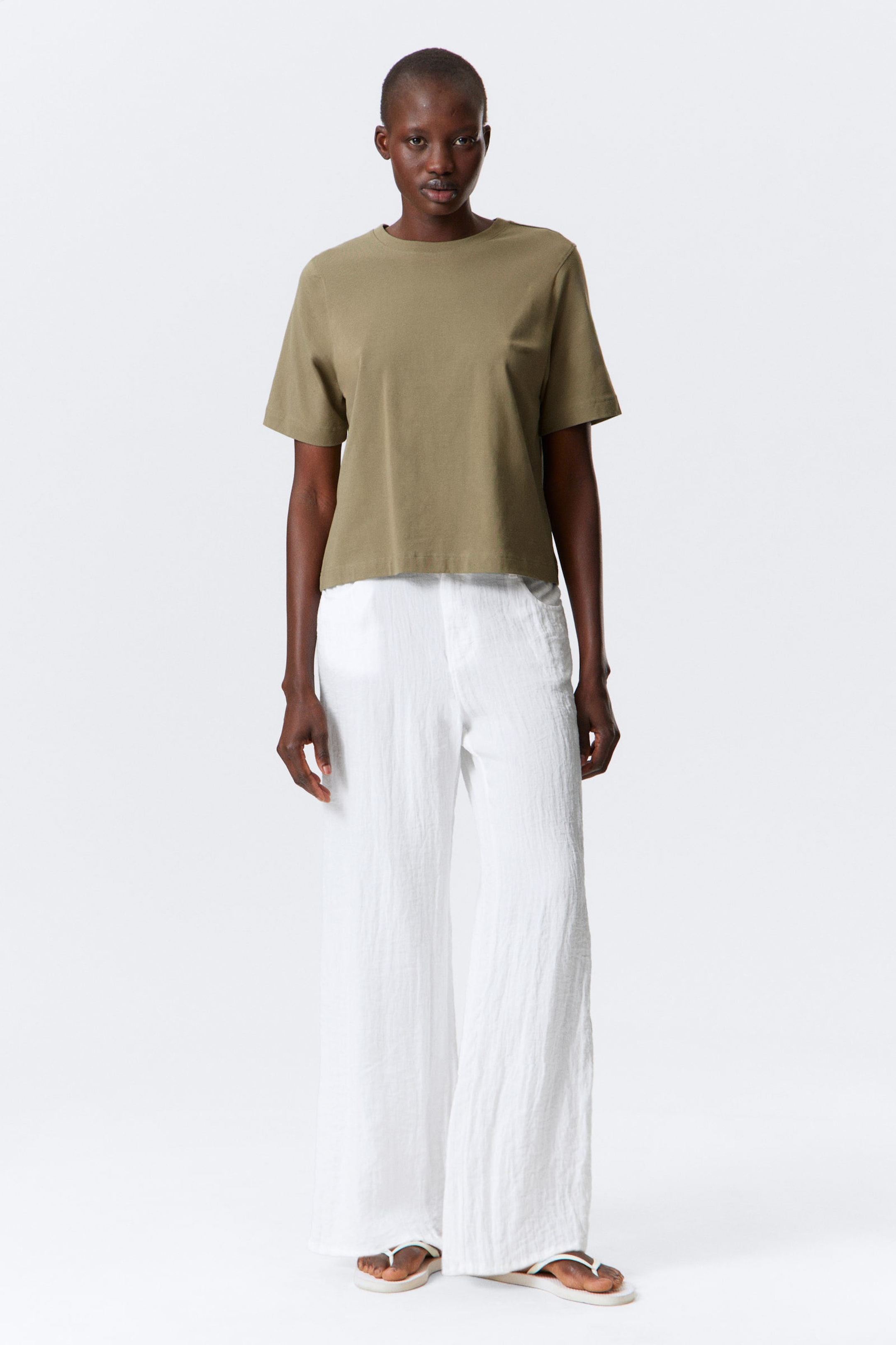 #7C775F - Perfect Boxy T-shirt - 2