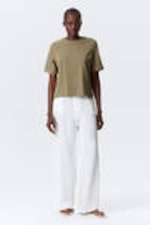 Khaki Green - Perfect Boxy T-shirt - 1