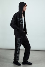 Schwarz - Mechatok - Bestickter Zip-Hoodie - 2