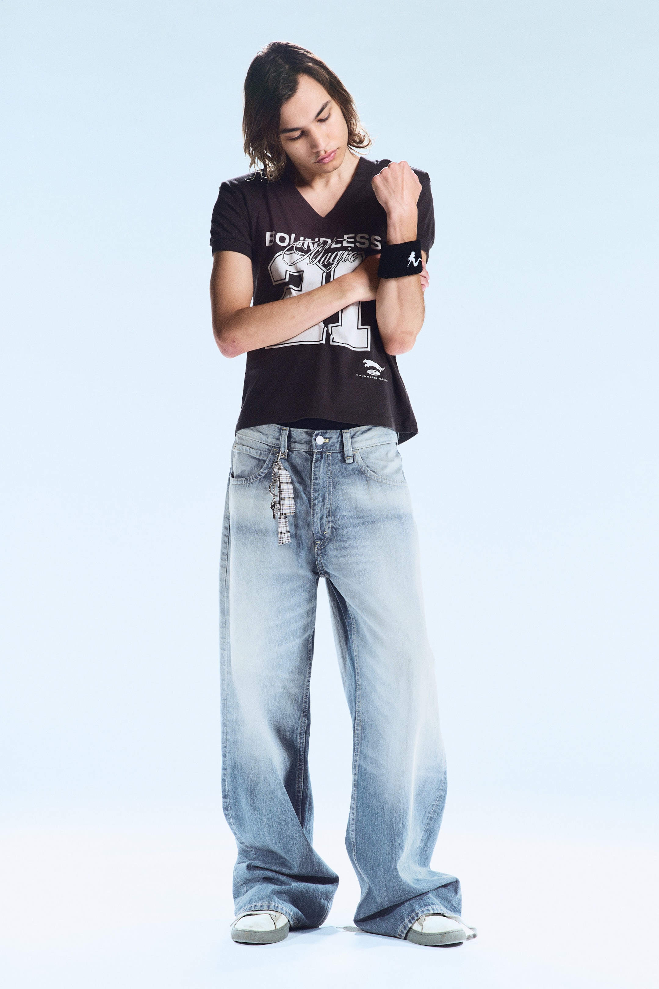 Whiped – Blau - Looser – Weite Jeans mit normaler Taille - 2