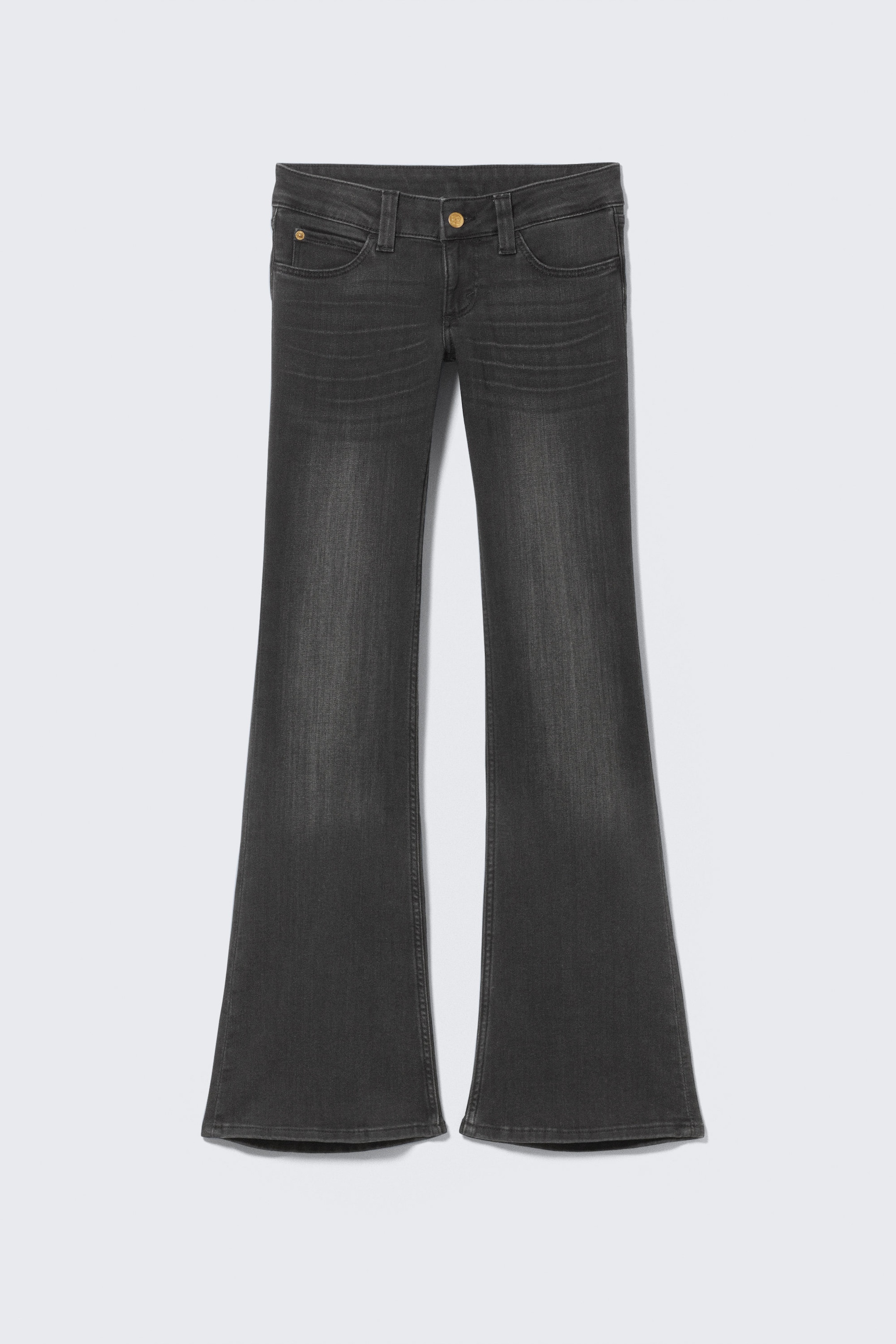 Schwarz - Booty Bei Low Rise Skinny Bootcut Jeans - 0
