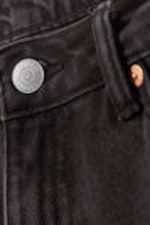 Ink Black - Black - Ample Low Rise Loose Wide Leg Jeans - 6
