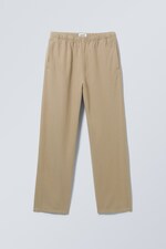 Beige - Weite Jogginghose Seth aus Leinenmix - 0