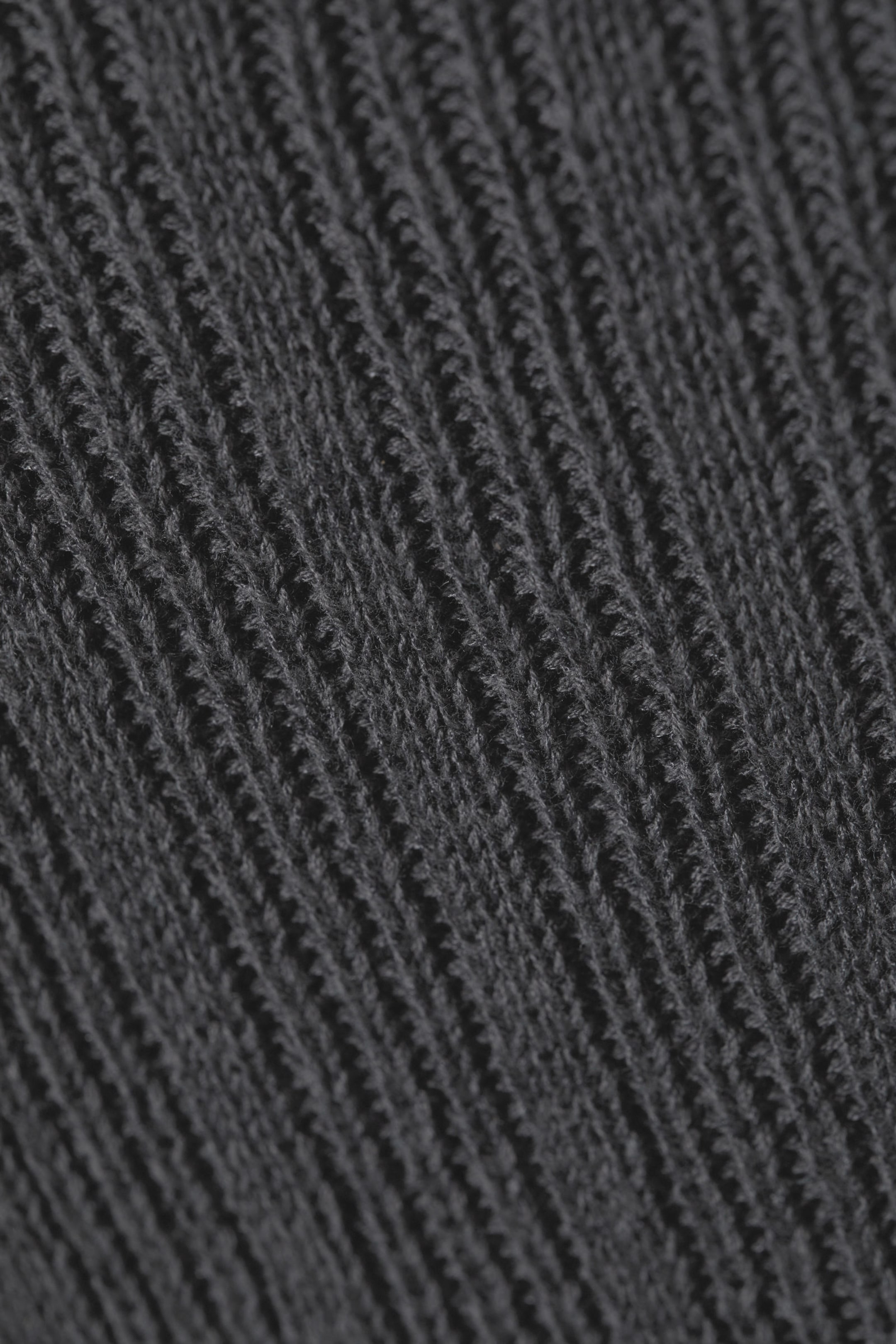 Dark Grey - Slim Knitted Boatneck Tank Top - 2