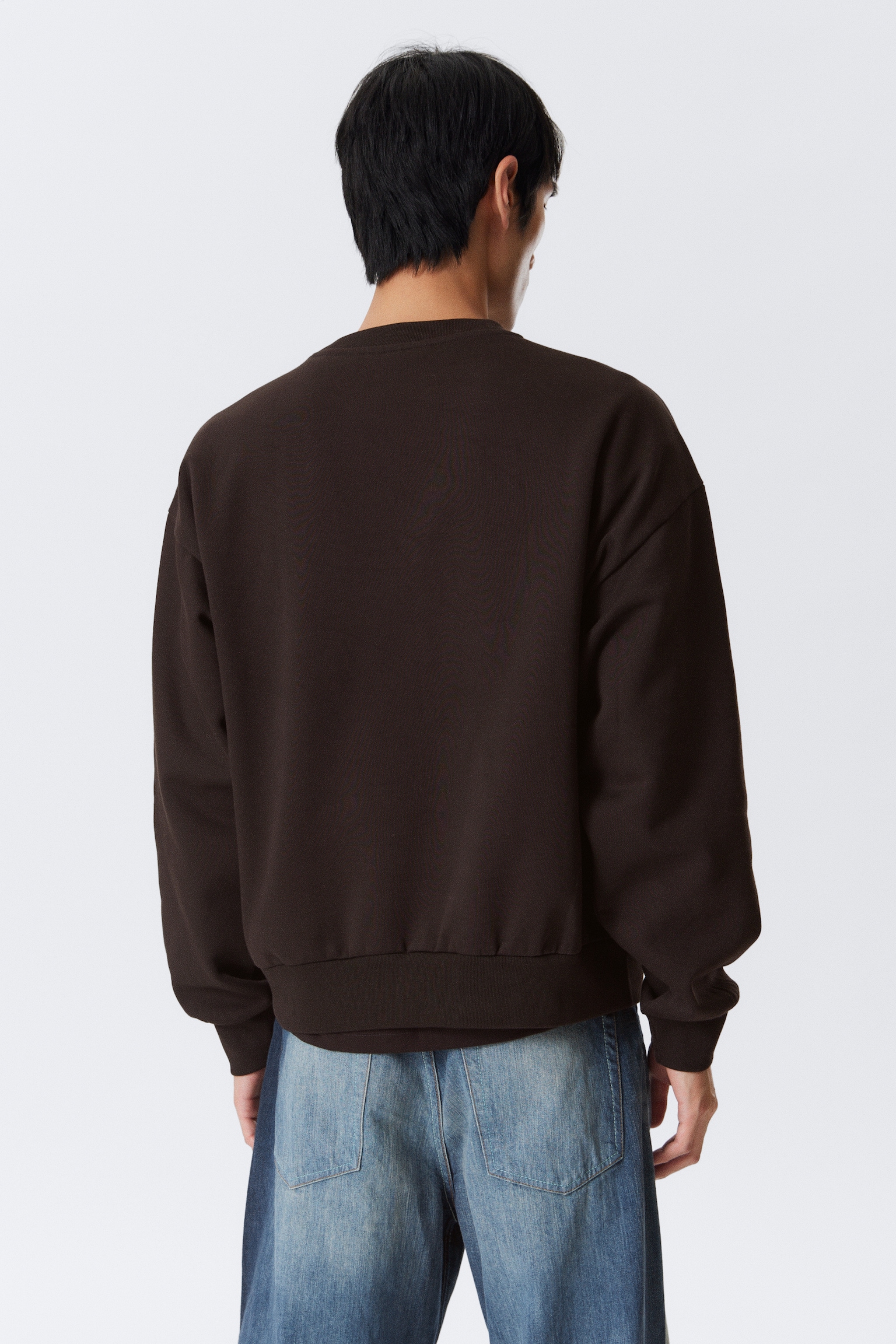 Sweater - Loose Fit - Donkerbruin/Zwart/Grijs gemêleerd - 5