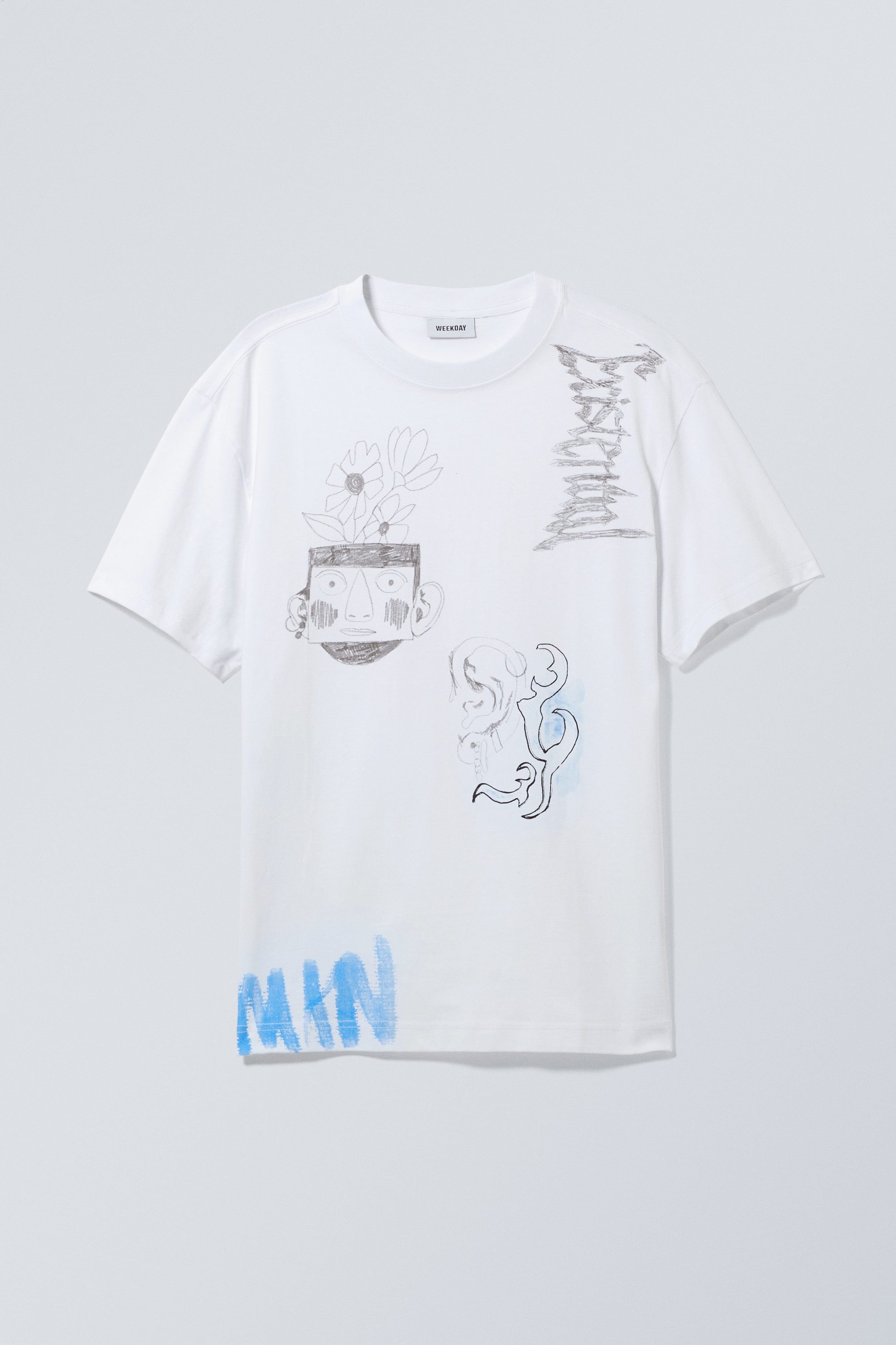 Existential - Oversized Graphic Printed T-shirt - 0