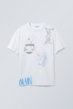 Existential - Oversized Graphic Printed T-shirt - 0