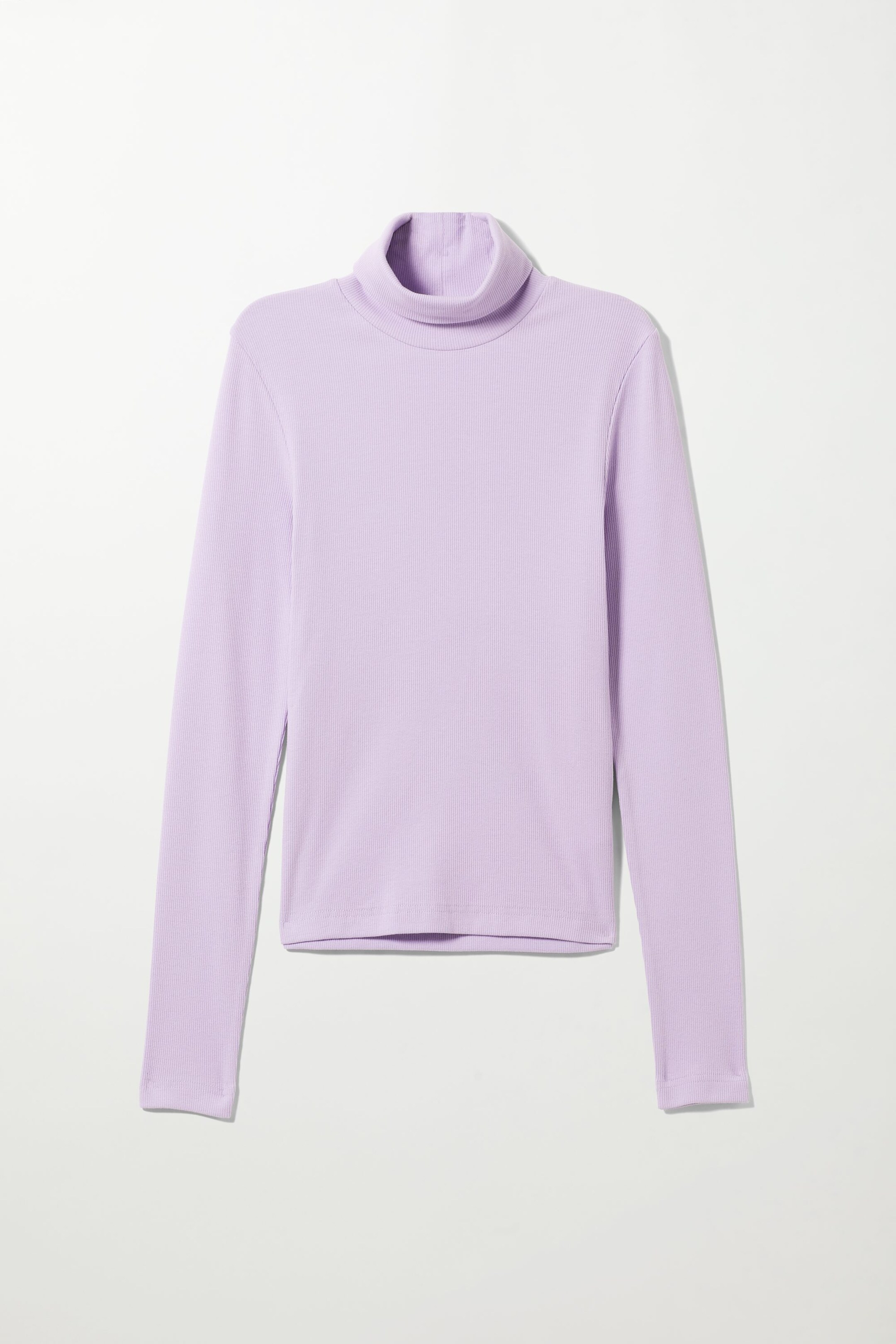 Lilac - Gerippter Rollkragenpullover Verena - 0
