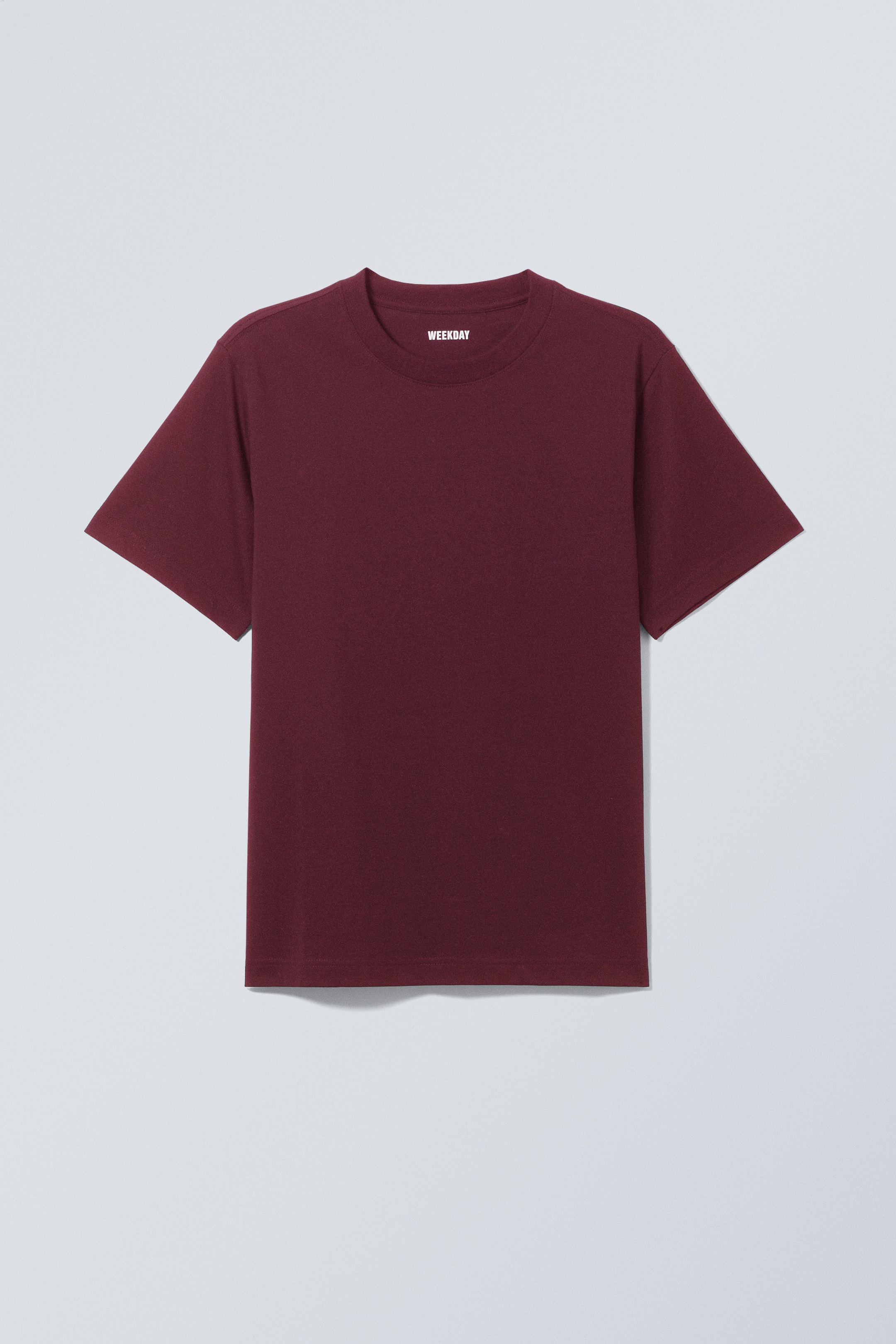 Dunkelrot - Klassisches T-Shirt mit boxy Fit - 0