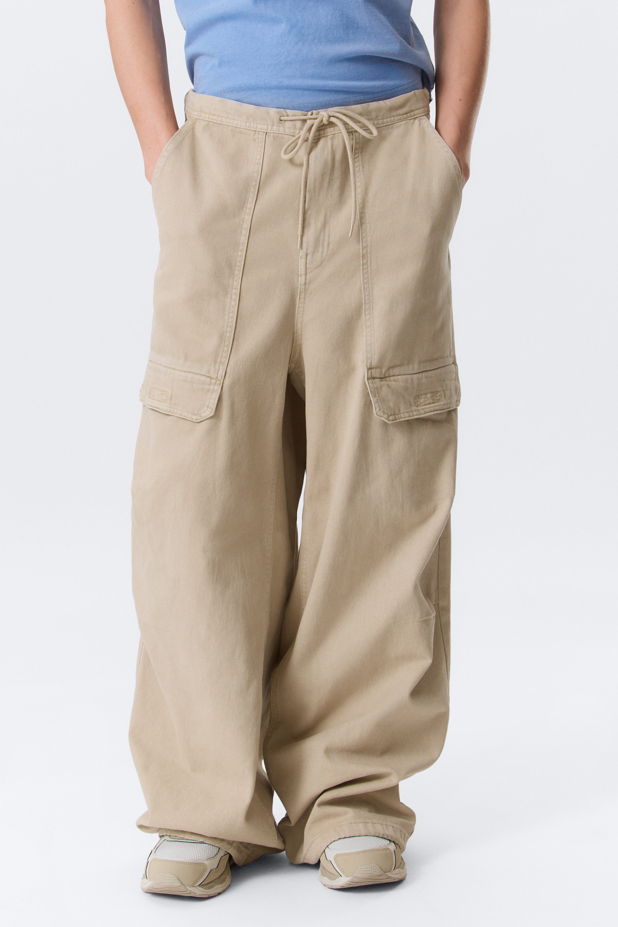 rael kade parachute trousers - Light Beige | Weekday GB