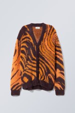 Brown & orange - Igor Jacquard Cardigan - 0