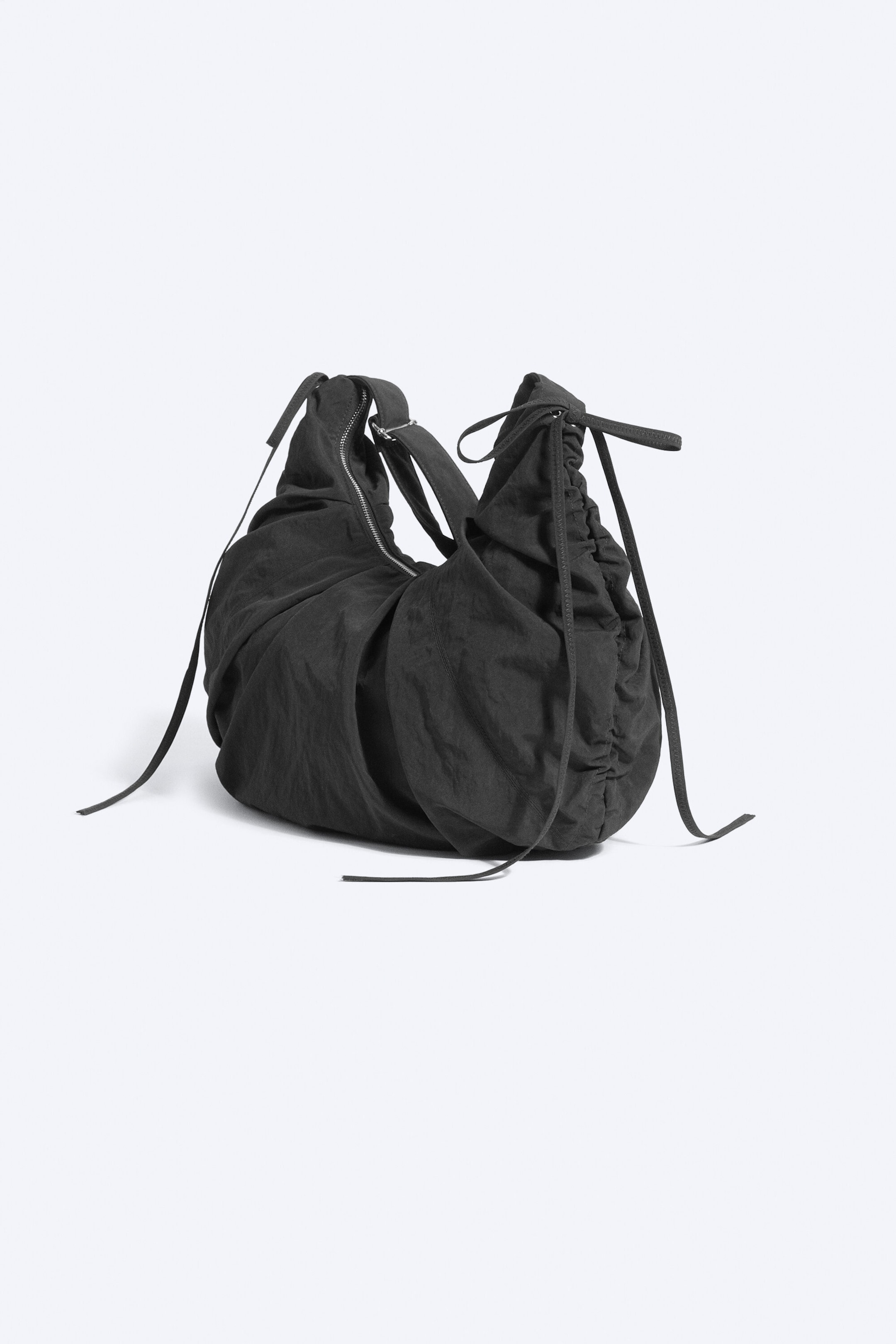 Dark Grey - Large curved crossbody bag - 2