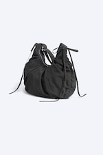 Dark Grey - Large curved crossbody bag - 2