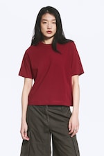 Dark Red - Perfect Boxy T-shirt - 0