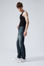 Deep Cyan - Medium Blue - Klean Regular Straight Leg Jeans - 2
