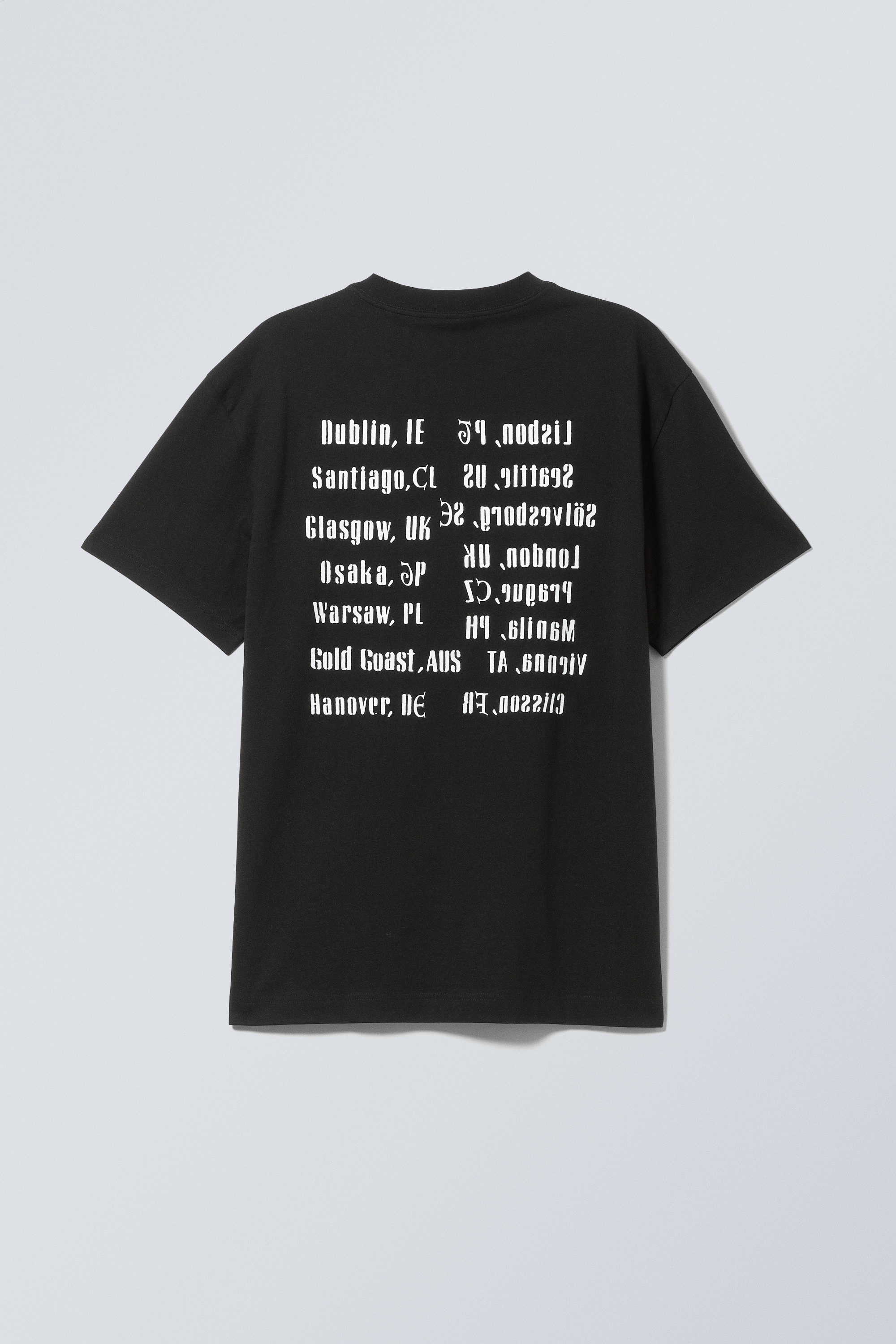 oversized graphic printed t-shirt - World Tour | Weekday GB