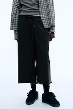 Washed Black - Pantalon de jogging baggy trois-quarts - 1