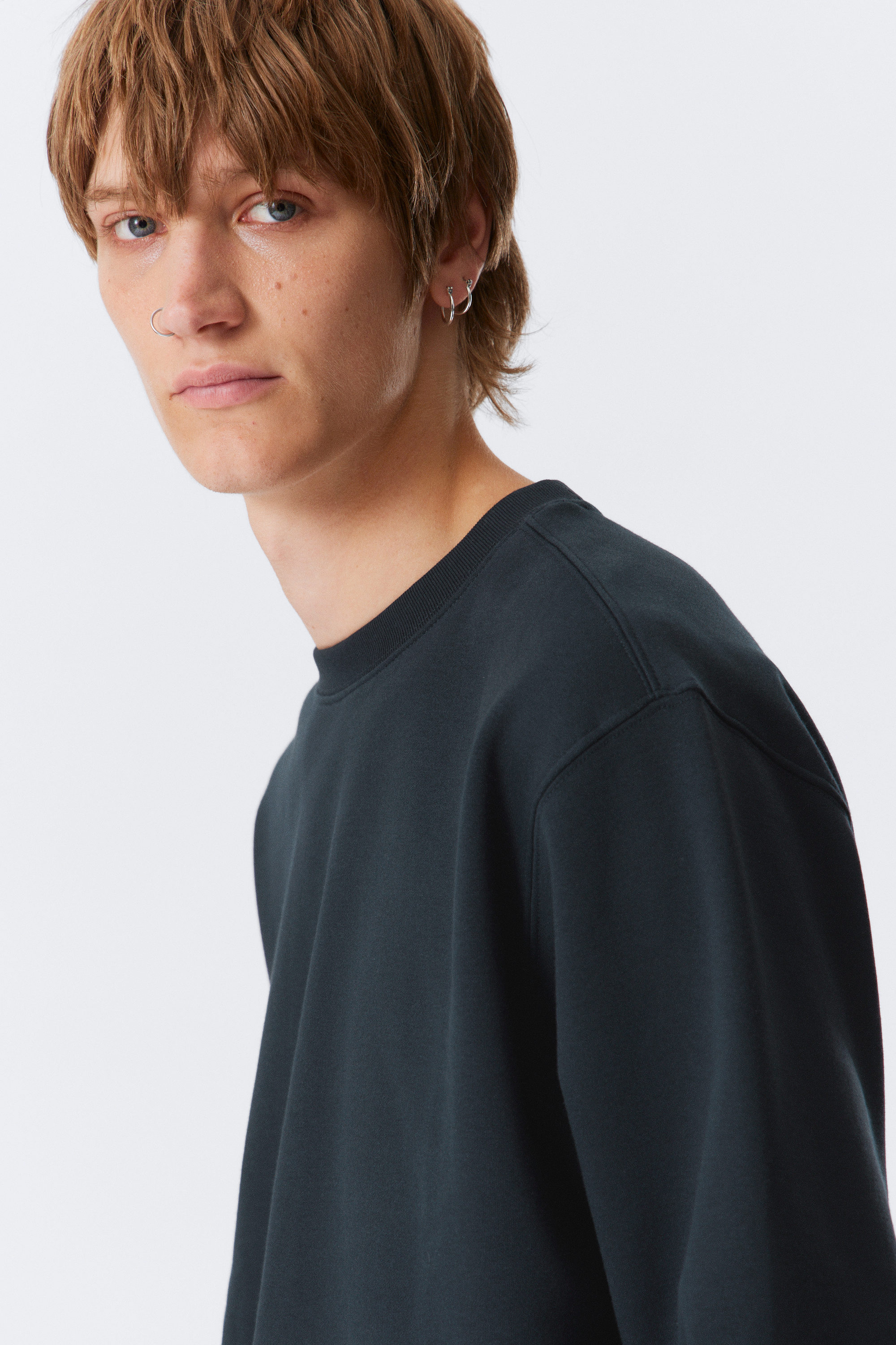 Marineblau - Klassisches Sweatshirt - 2