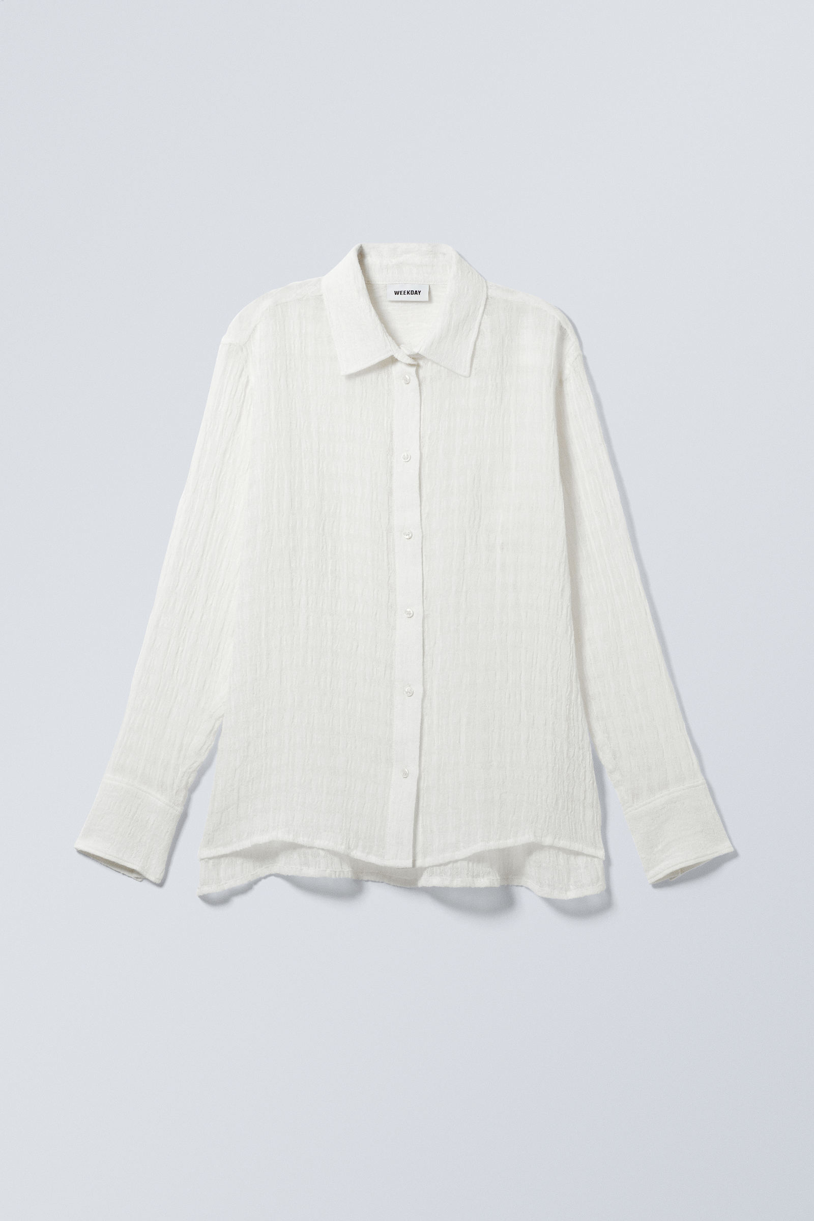 Linen-Blend Multi Sheer Shirt♡ Herlipto Linen-Blend Multi Sheer Shirt（herlipto linen blend