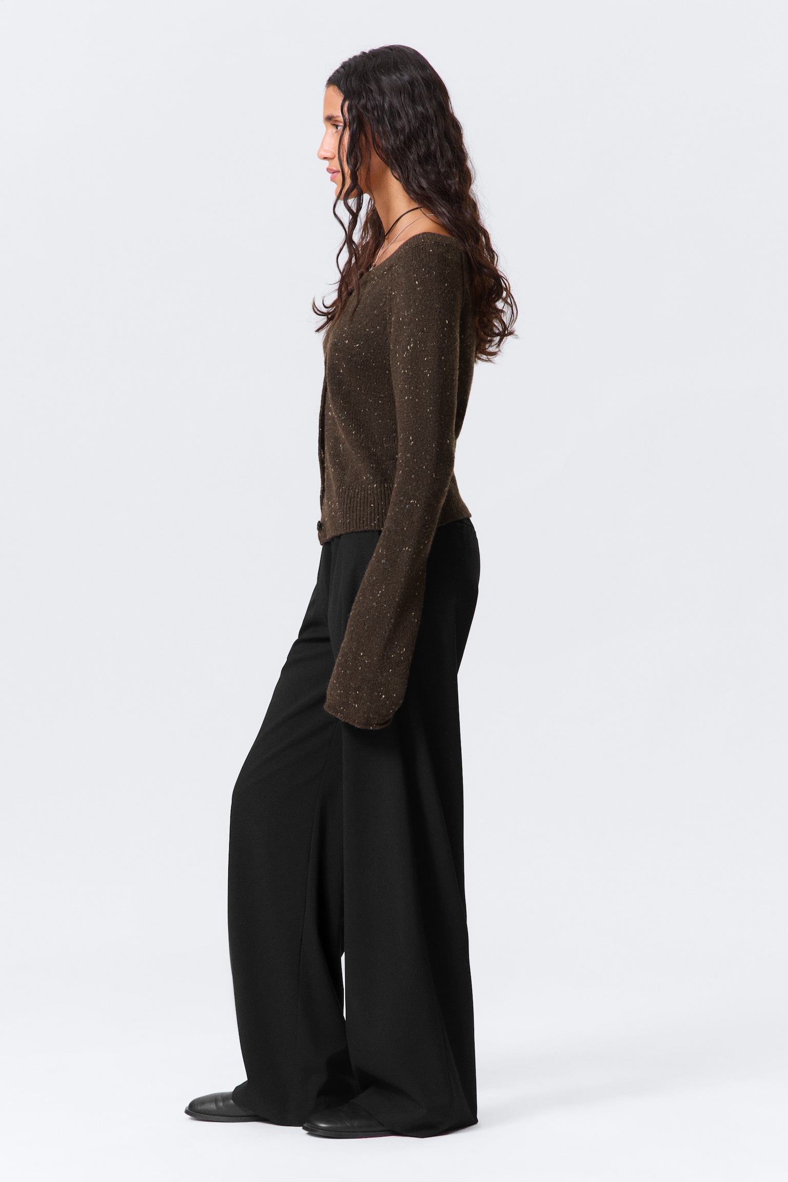 Pantalon de costume large à enfiler - Noir - 8