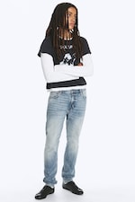 Blue Horses - Medium Blue - Orion rett slim-fit-jeans med mellomhøyt liv - 2