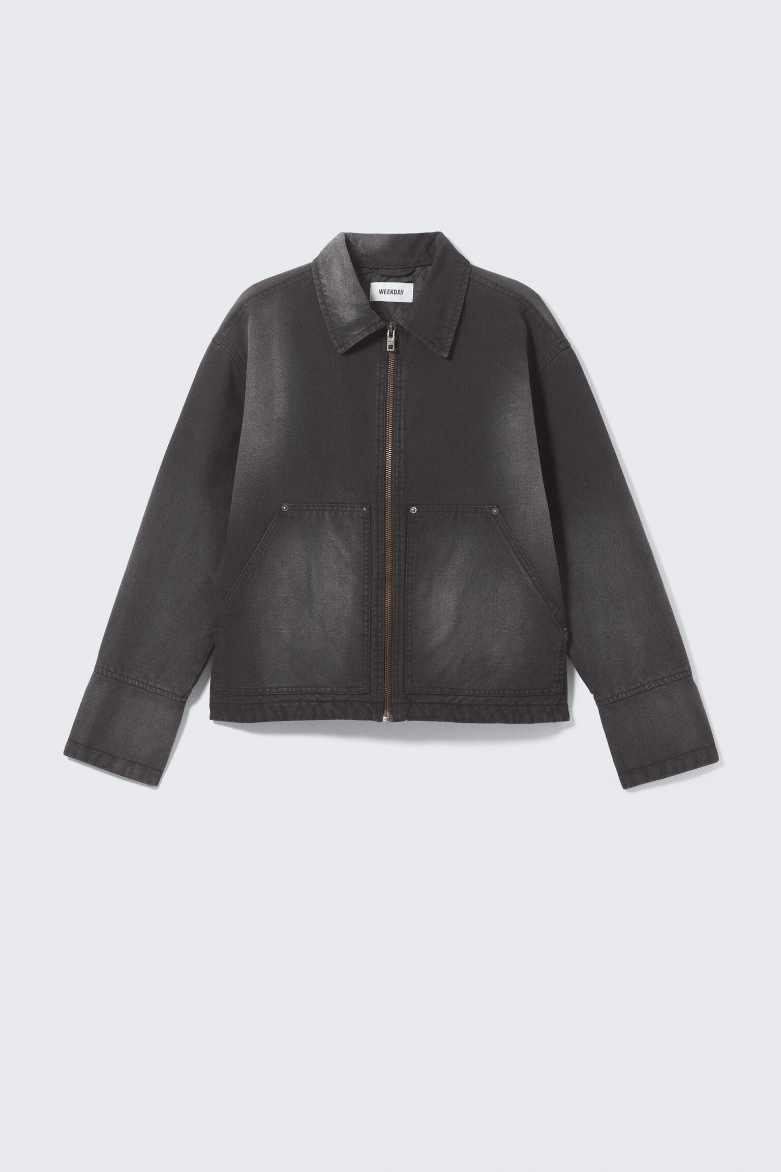 Luźna kurtka utility - Washed Black/Dusty Mole/Ciemna zieleń khaki - 2