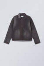 Washed Black - Relaxed Washed Utility Jacket - 4