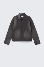 Washed Black - Relaxed Washed Utility Jacket - 4