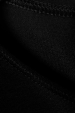 Svart - Fitted Three-Quarter Sleeve Top - 4