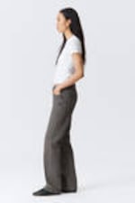 Clay Grey - Grau - Arrow Low Waist Regular Straight Leg Jeans - 2