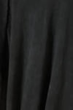 Verwaschenes Schwarz - Asymmetrisches T-Shirt-Kleid - 2