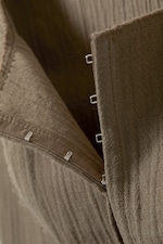 Dunkles Graubraun - Korsett-Top aus Twill mit eckigem Ausschnitt - 1