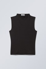 Black - Jennifer Mockneck Top - 0
