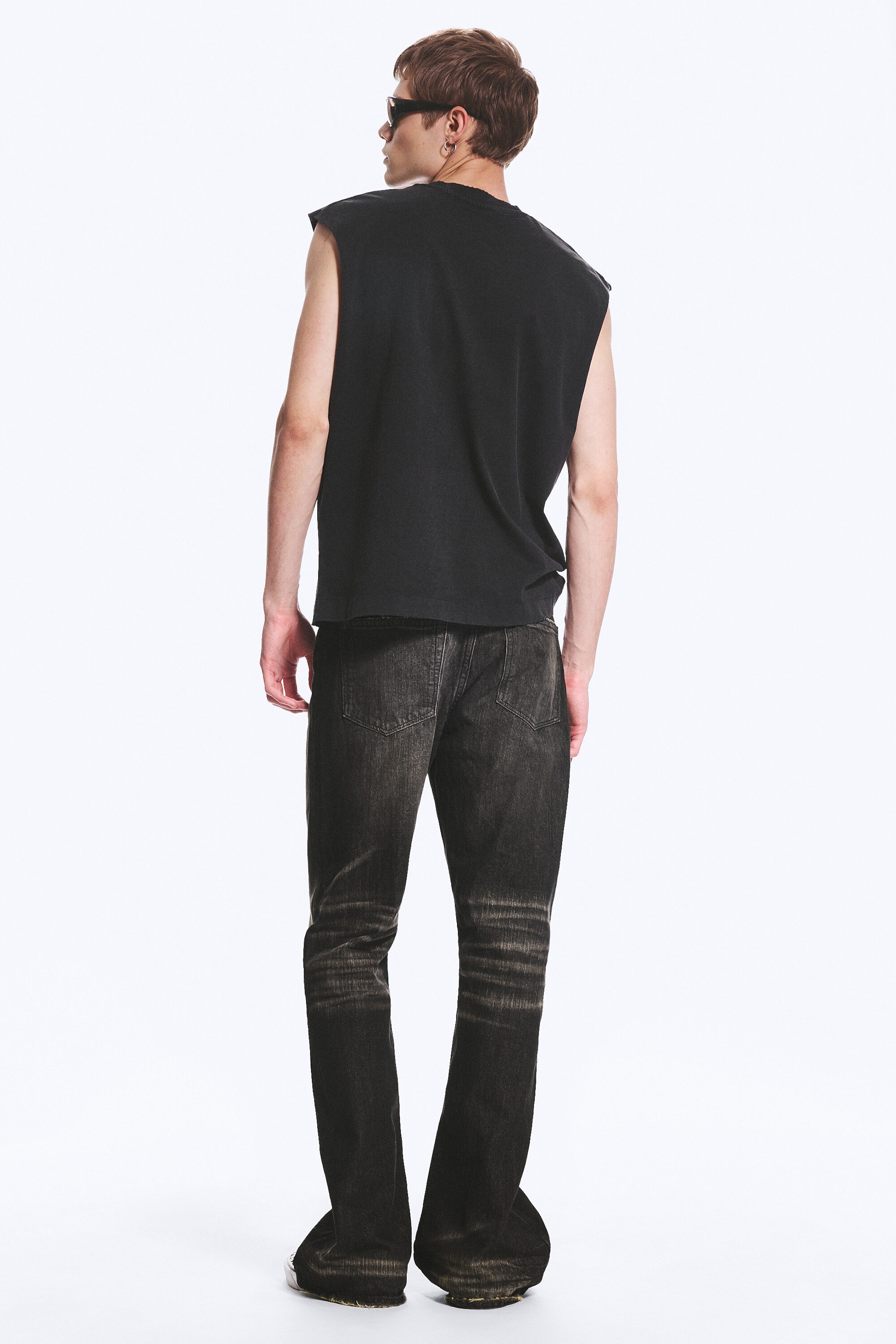 Black - Graphic square tank top - 2
