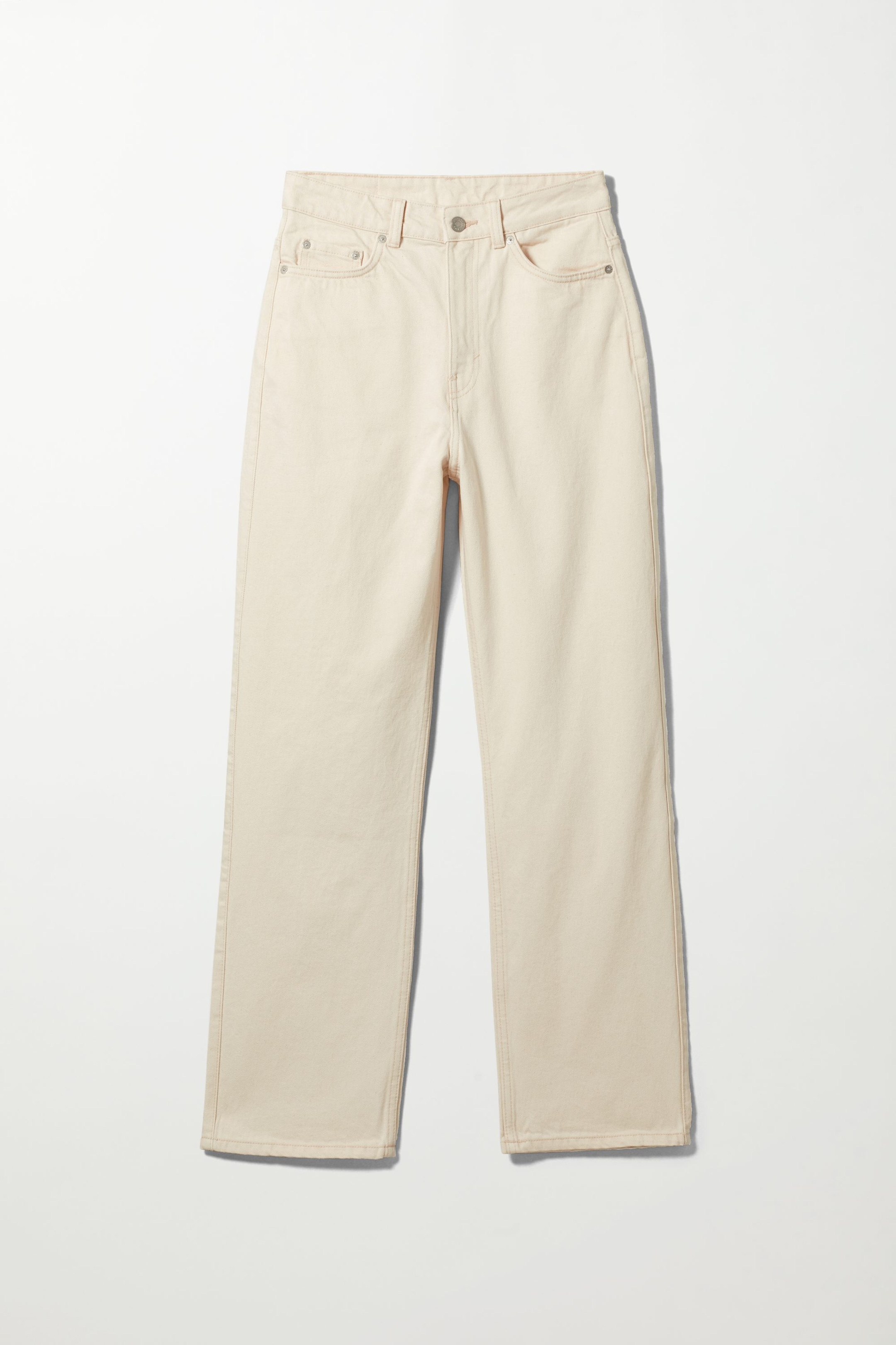 Ecru - Rowe normal jeans med superhøyt liv og rette ben - 0