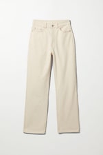 Ecru - Rowe normal jeans med superhøyt liv og rette ben - 0