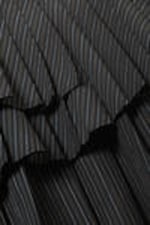 Striped Black - Pleated Layered Mini Skirt - 5