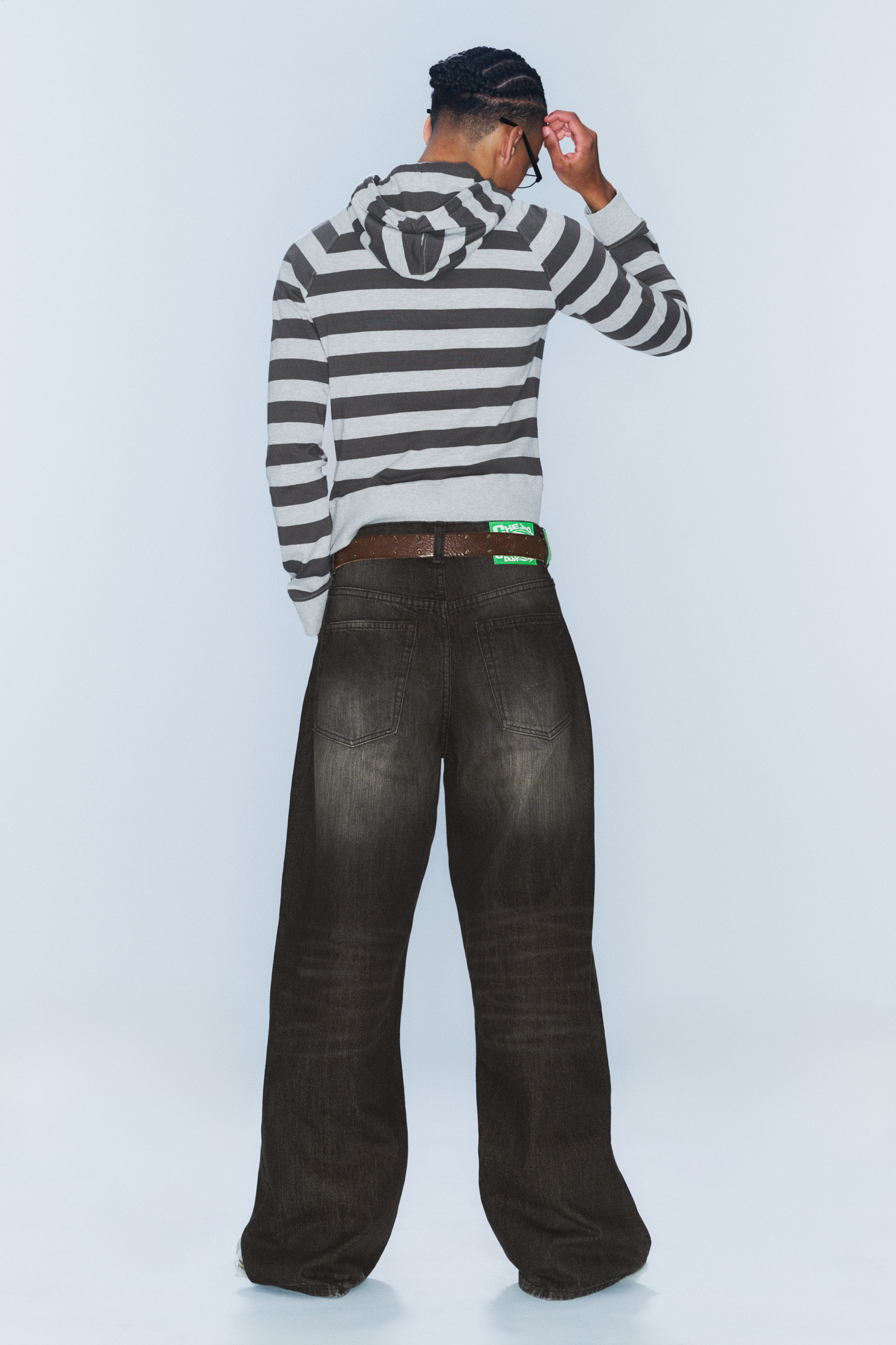 Mustard Black - Schwarz - Looser – Weite Jeans mit normaler Taille - 2