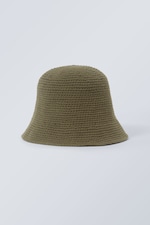 Khaki - Crochet Bucket Hat - 0