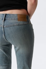 Gloria Blue - Mellanblå - Hour Low Waist Skinny Bootcut Leg Jeans - 3